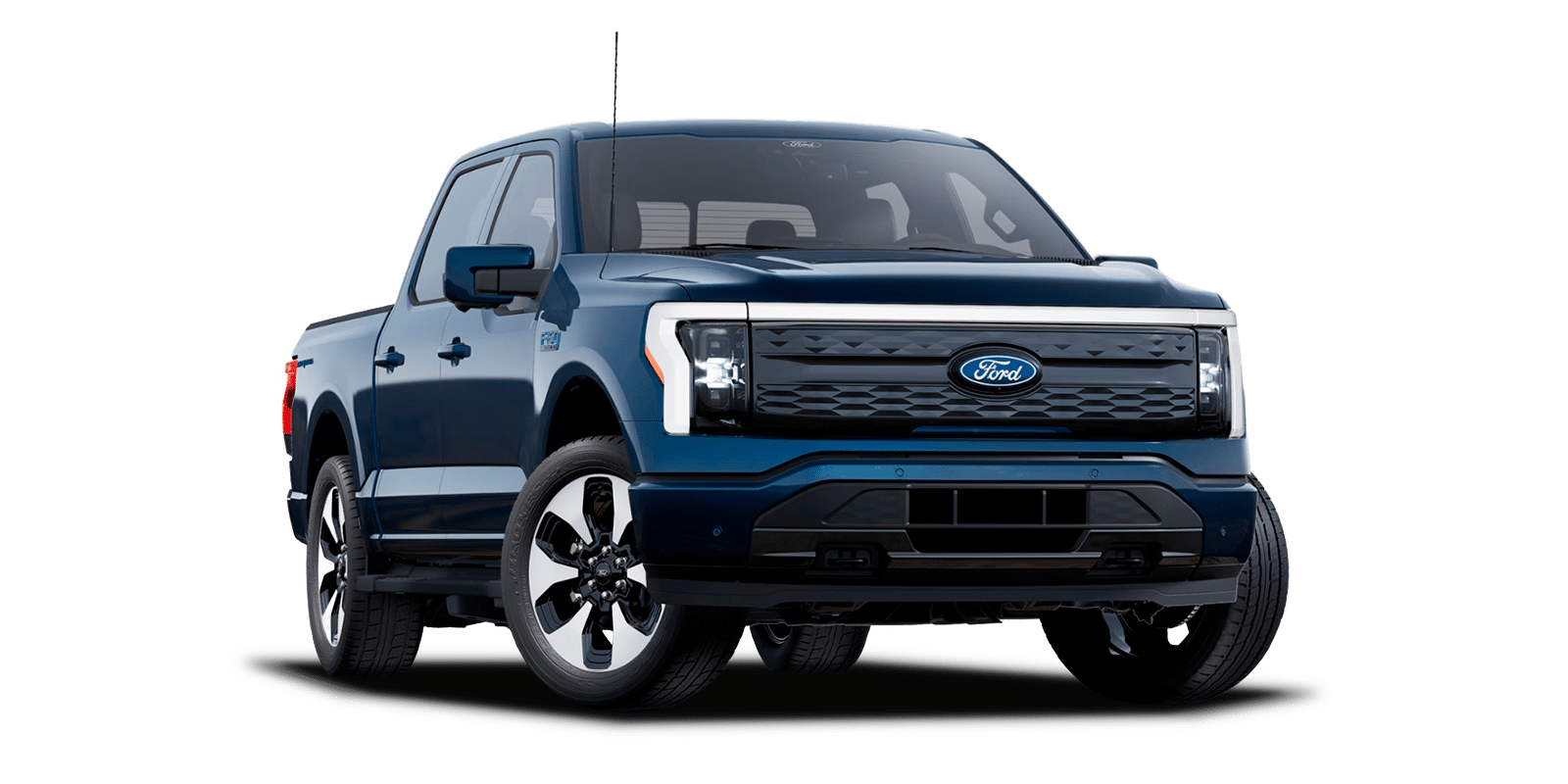 Ford F-150 lightning in blue
