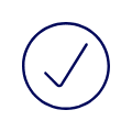 Icon of a checkmark inside a circle