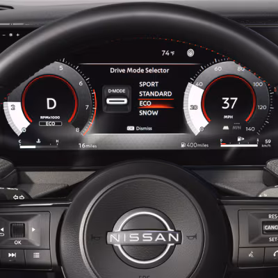 Standard, Eco, Sport & Available Snow Mode