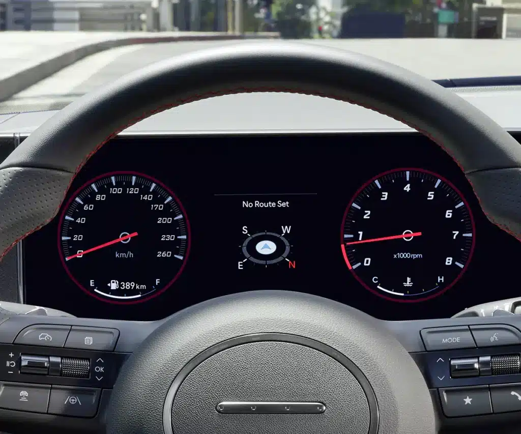 12.3" full digital instrument cluster