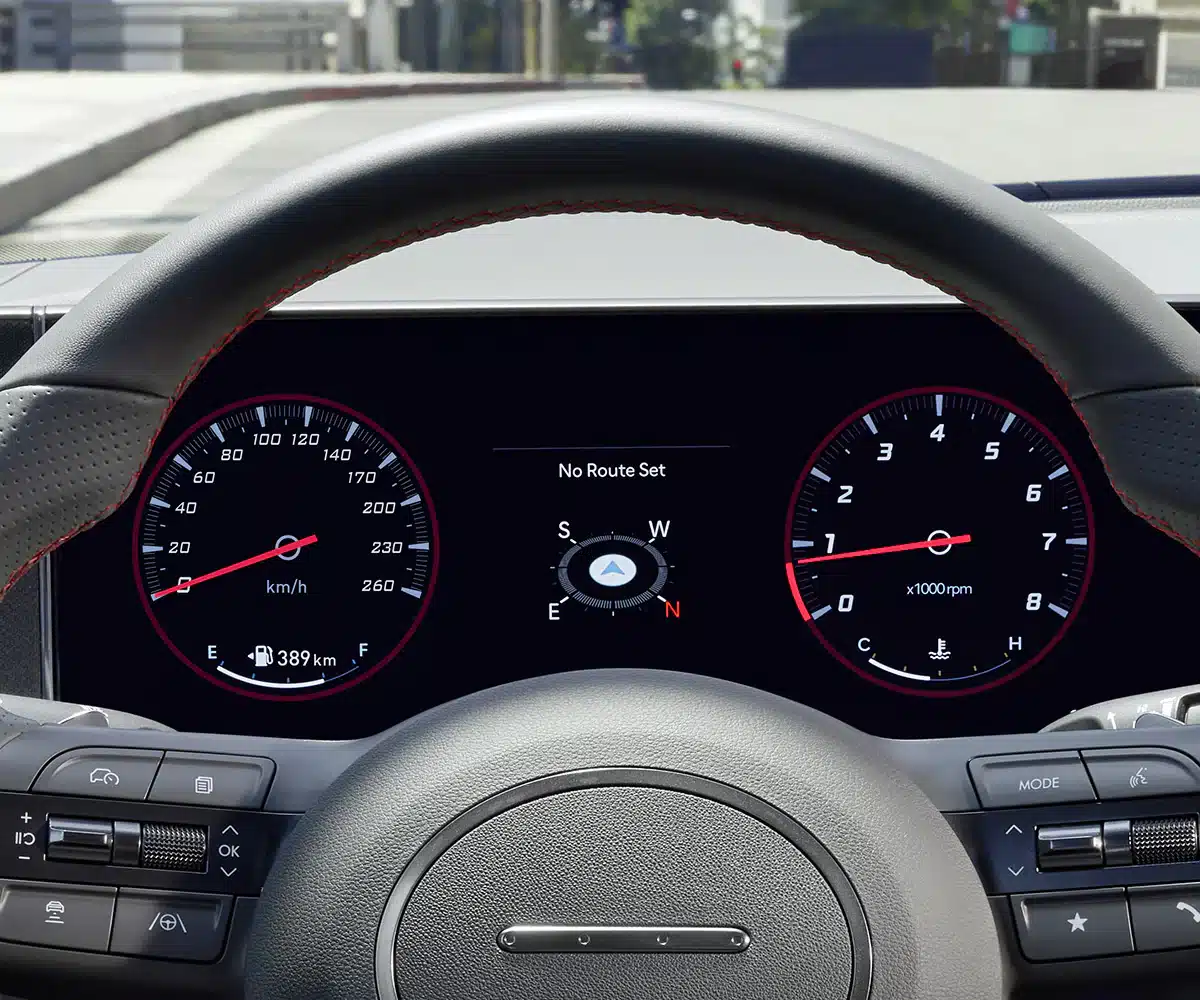 12.3" full digital instrument cluster