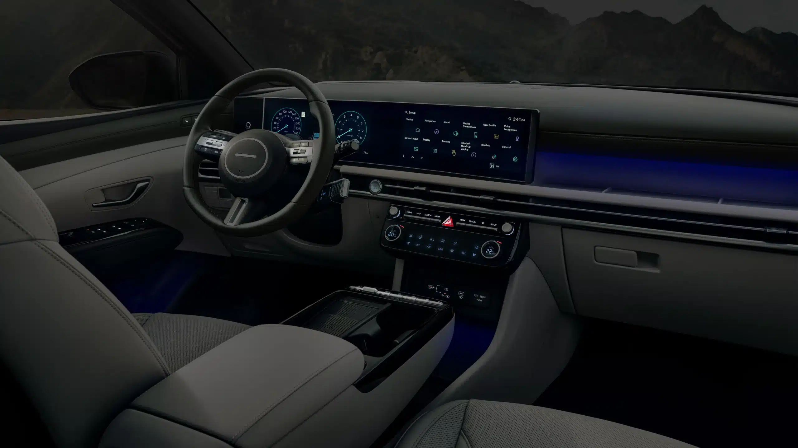 Ambient interior lighting